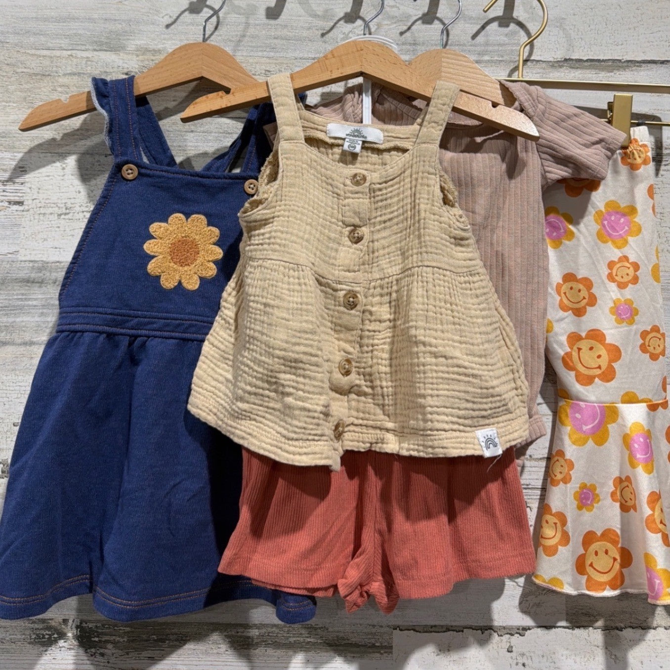 PEKKLE Carter's Mabel + Honey Wonderluxe Girls 12-24M Floral Boho Bundle0