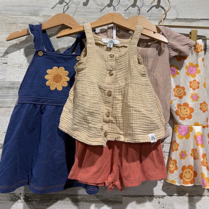 PEKKLE Carter's Mabel + Honey Wonderluxe Girls 12-24M Floral Boho Bundle0