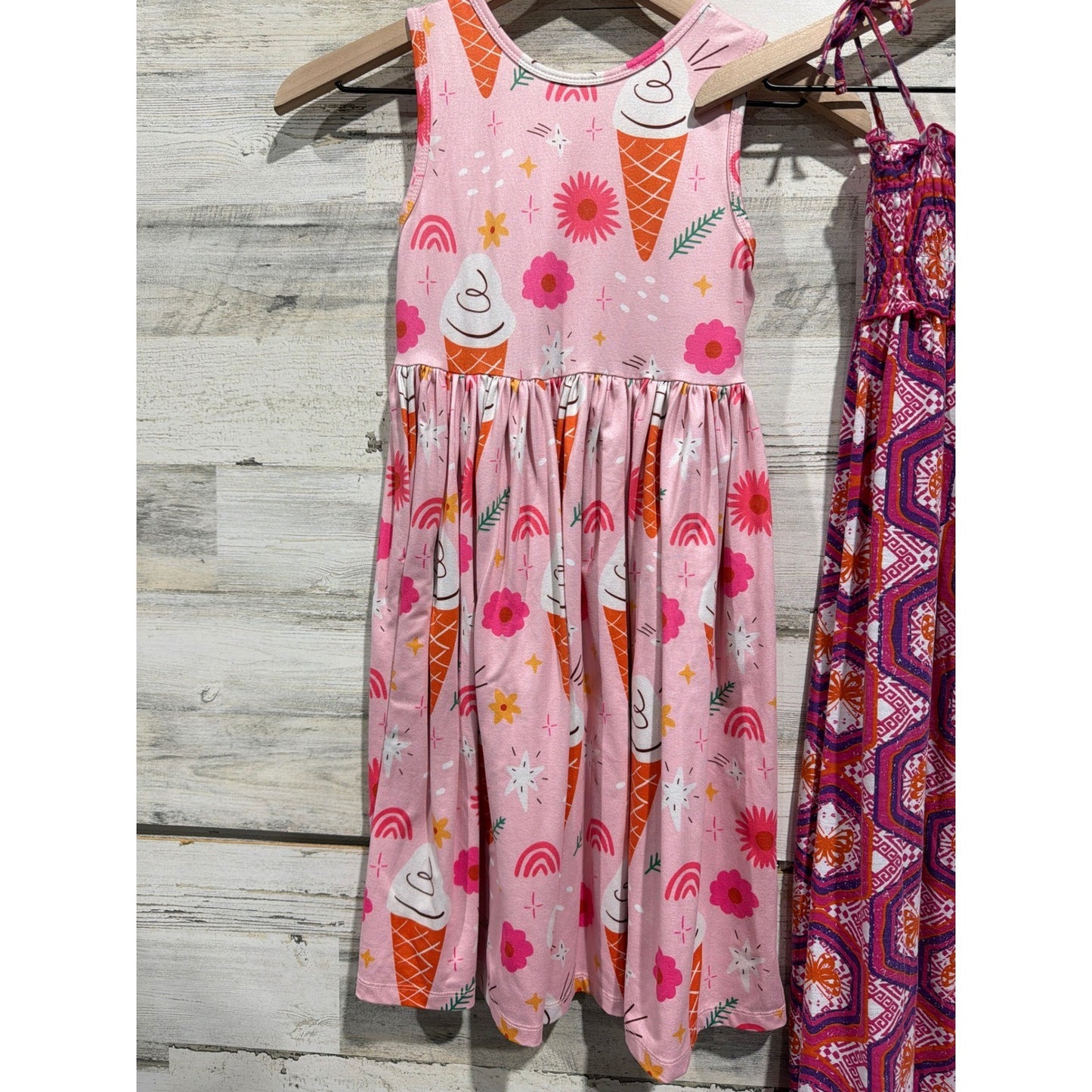 Mila and Rose SWAK Dress Lot Girls Size 7-8 Pink Purple Floral Butterfly EUC1