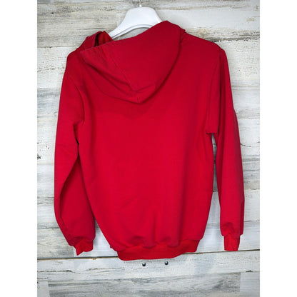 Cristiano Ronaldo CR7 Hoodie Kids 10/12 Red SIUUU Soccer Graphic EUC2