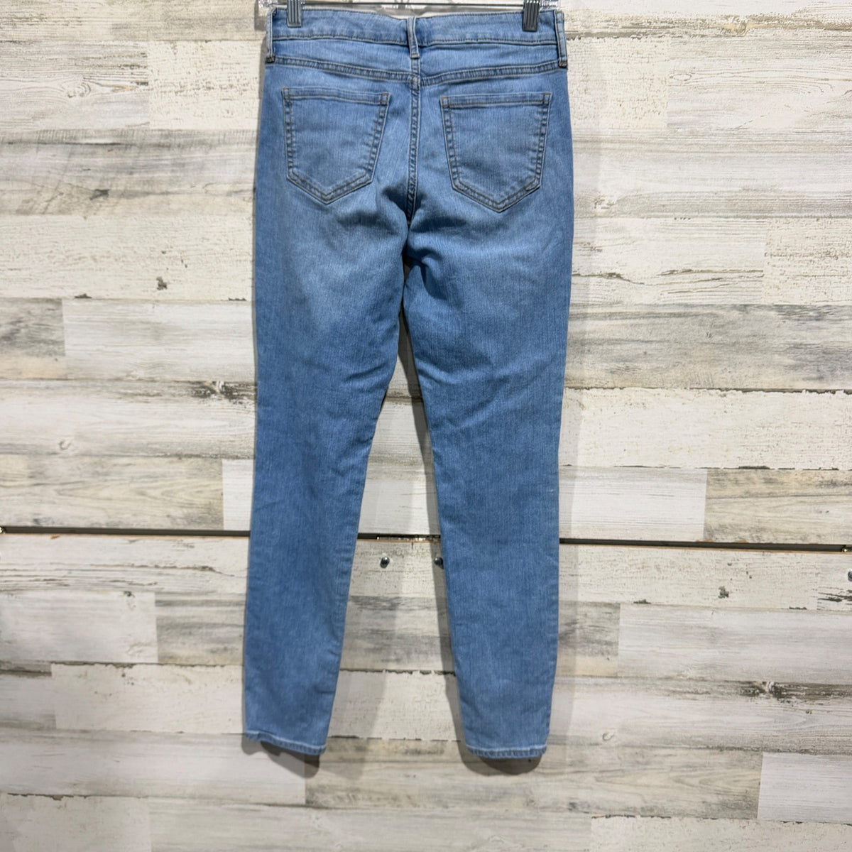 Old Navy Super Skinny Mid-Rise Jeans Womens 4 Light Wash Cotton Blend Casual3