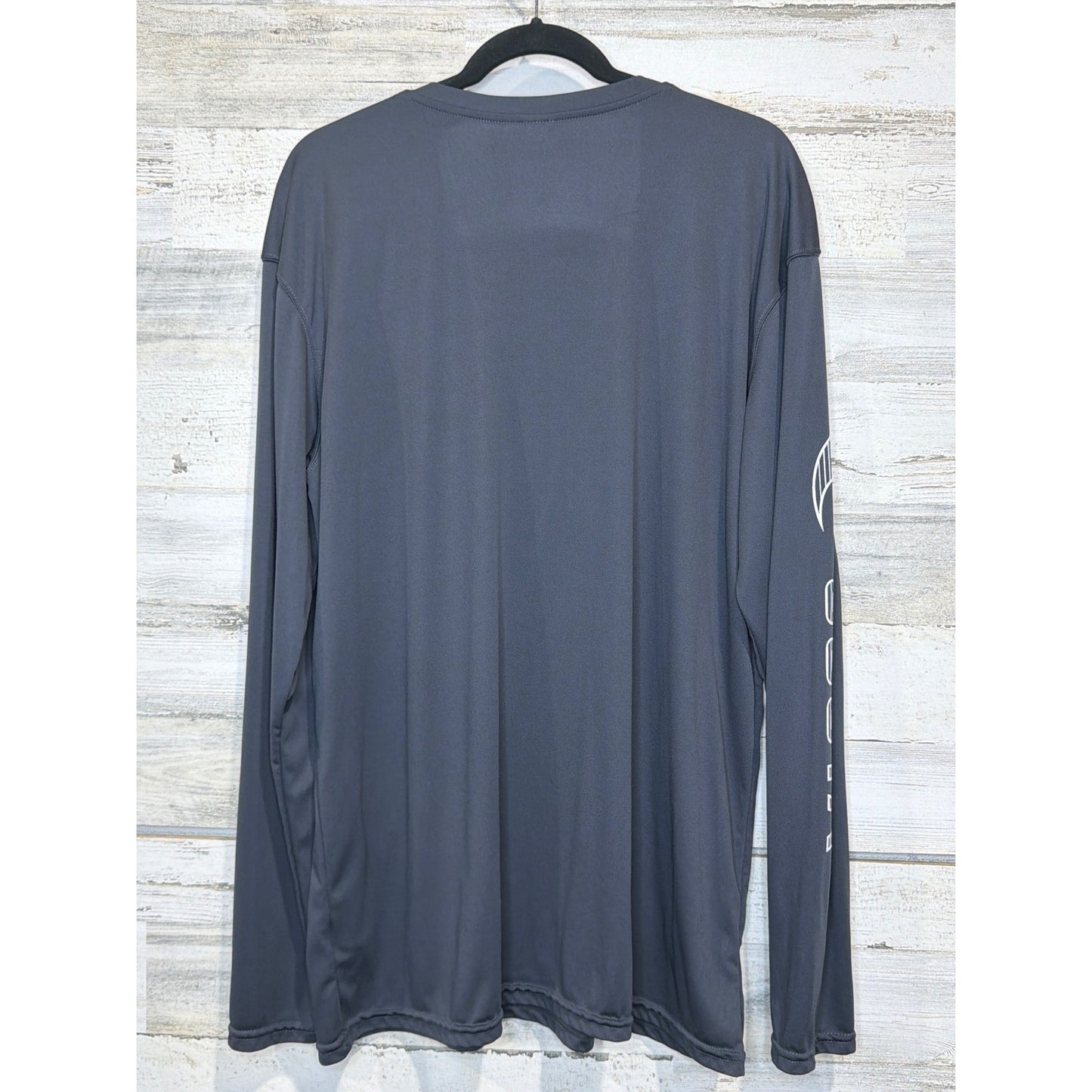 Costa Del Mar Performance Shirt Men XXL Gray Long Sleeve Rashguard Fishing EUC3