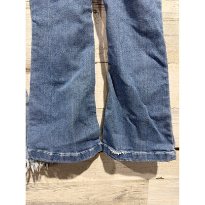 Hayden Wallflower Jeans Girls 6 Blue Distressed Embroidered Flare Bundle6