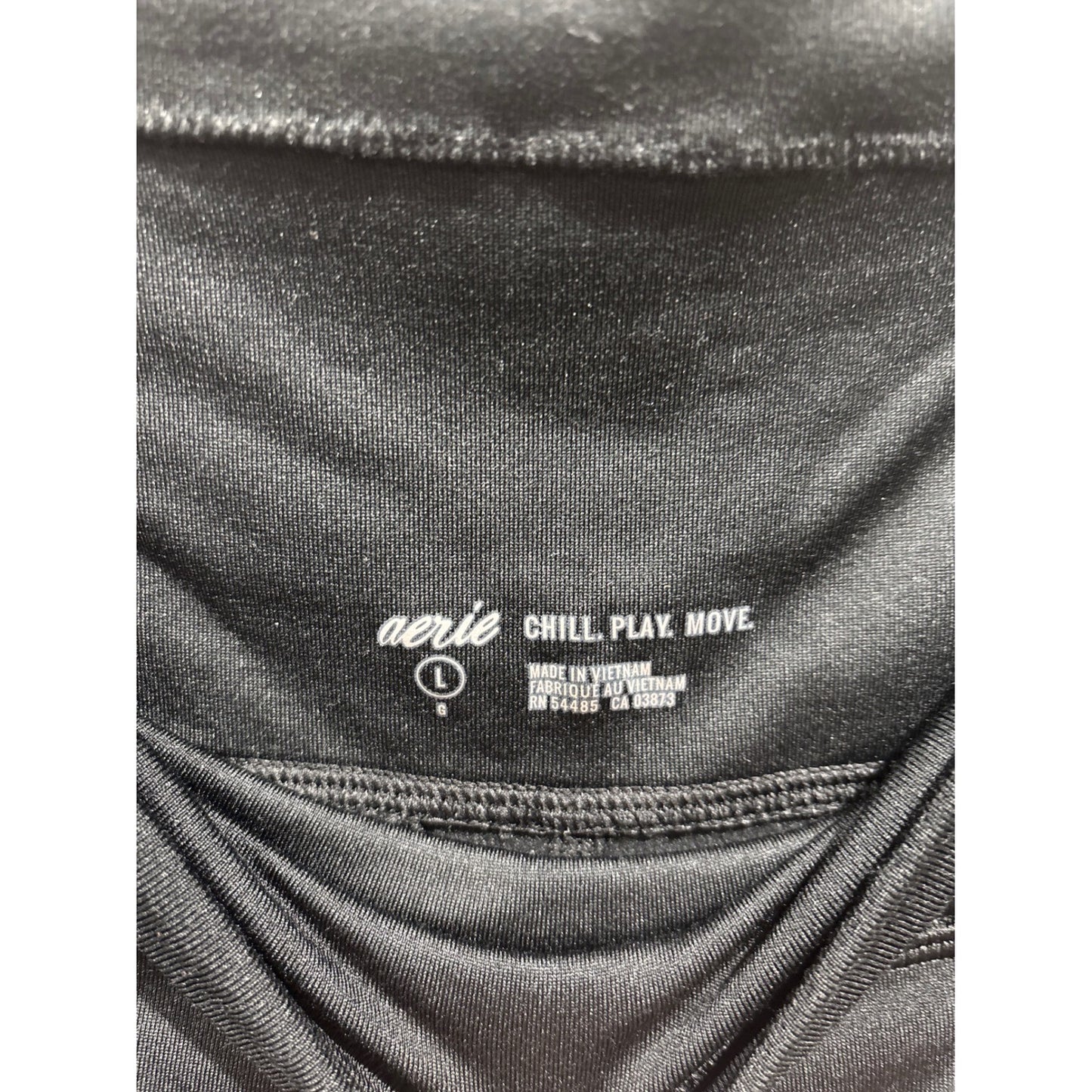 Aerie Leggings Women Large Black High Waisted Pockets Athleisure EUC2