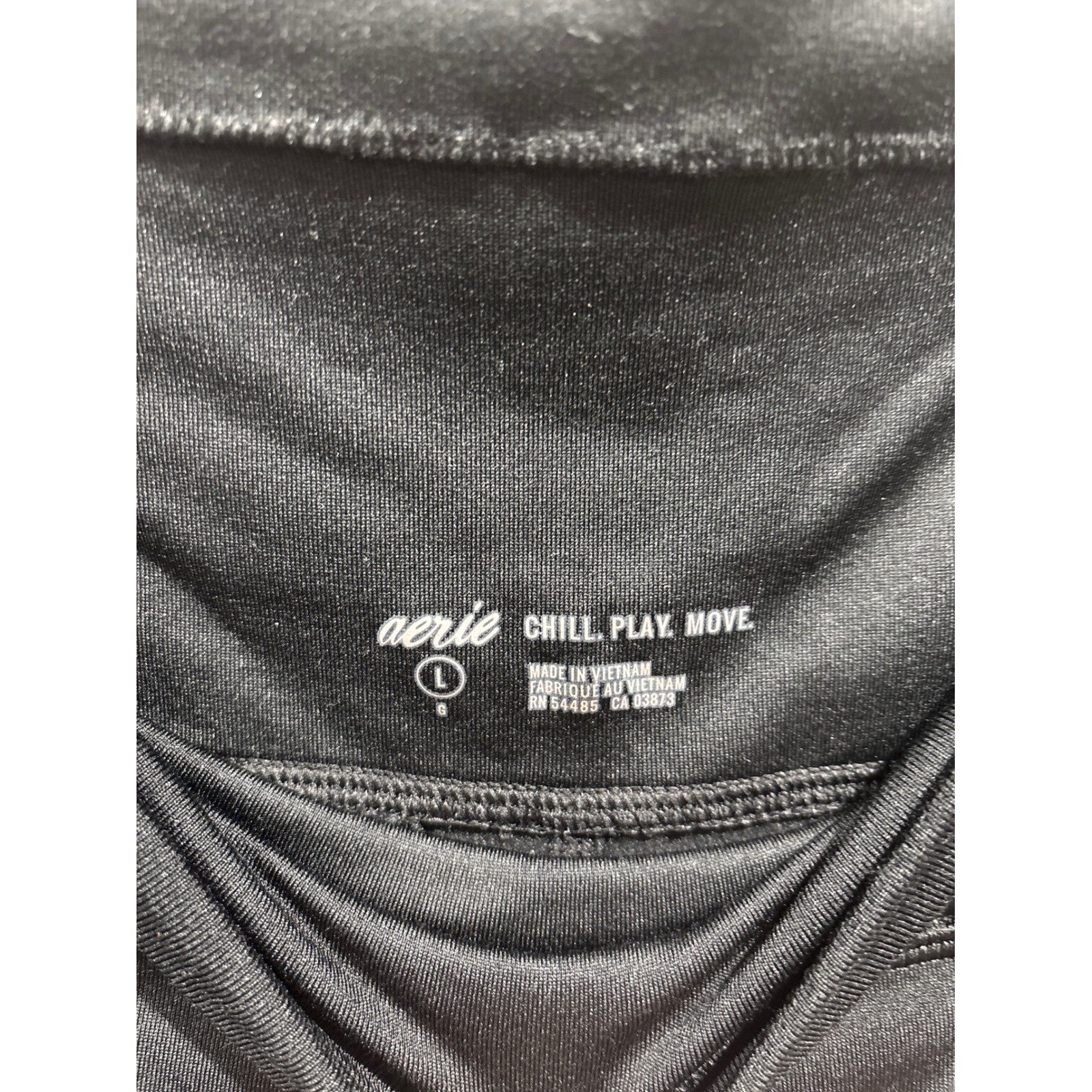 Aerie Leggings Women Large Black High Waisted Pockets Athleisure EUC2