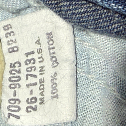 Vintage OshKosh B'gosh Vestbak Shortalls Kids 3T Blue Acid Wash Denim9