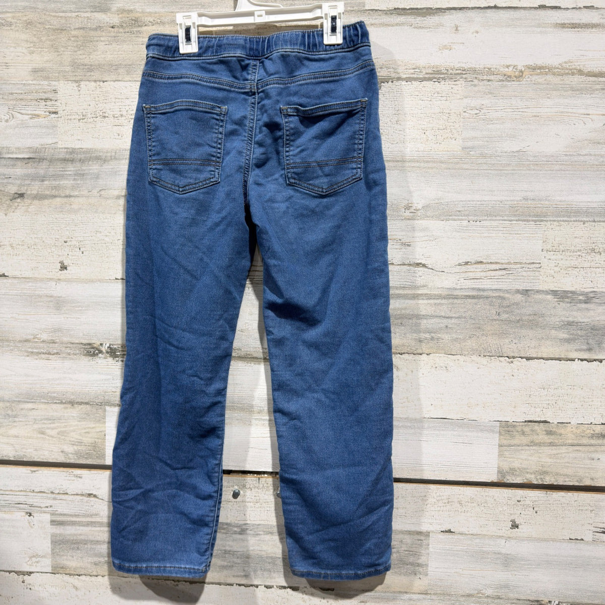 Cat & Jack Athletic Jeans Boys 12 Blue Drawstring Stretch Casual EUC3