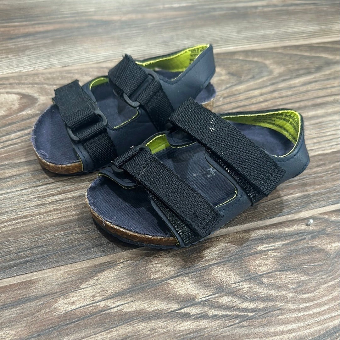 Cat and Jack Sandals Boys Size 6 Toddler Navy Blue Hook and Loop Strappy1