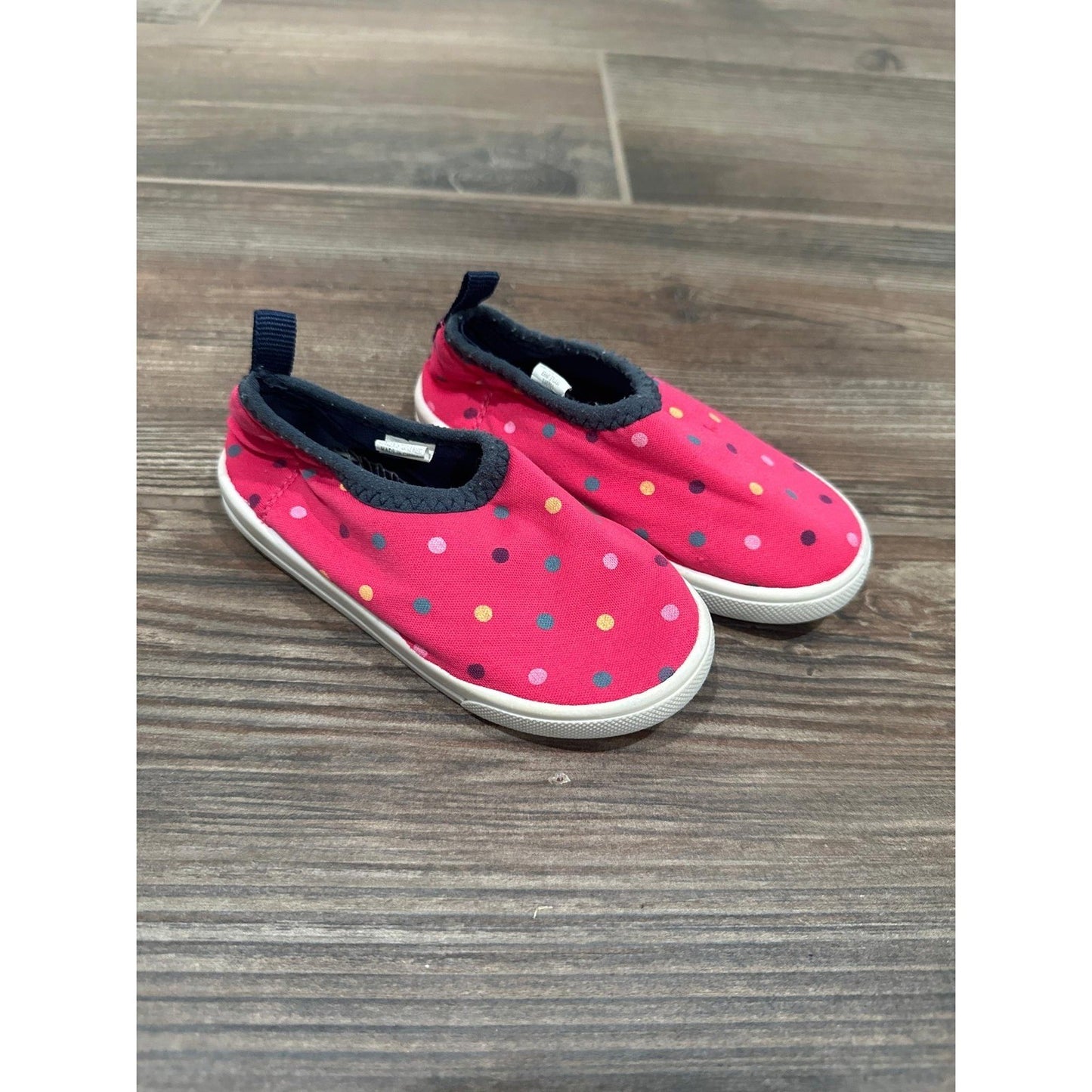 Academy Water Shoes Toddler 7 Pink Polka Dot Slip On0