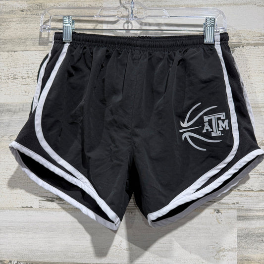 Texas A&M Basketball Shorts Women Small Black Polyester Collegiate EUC0