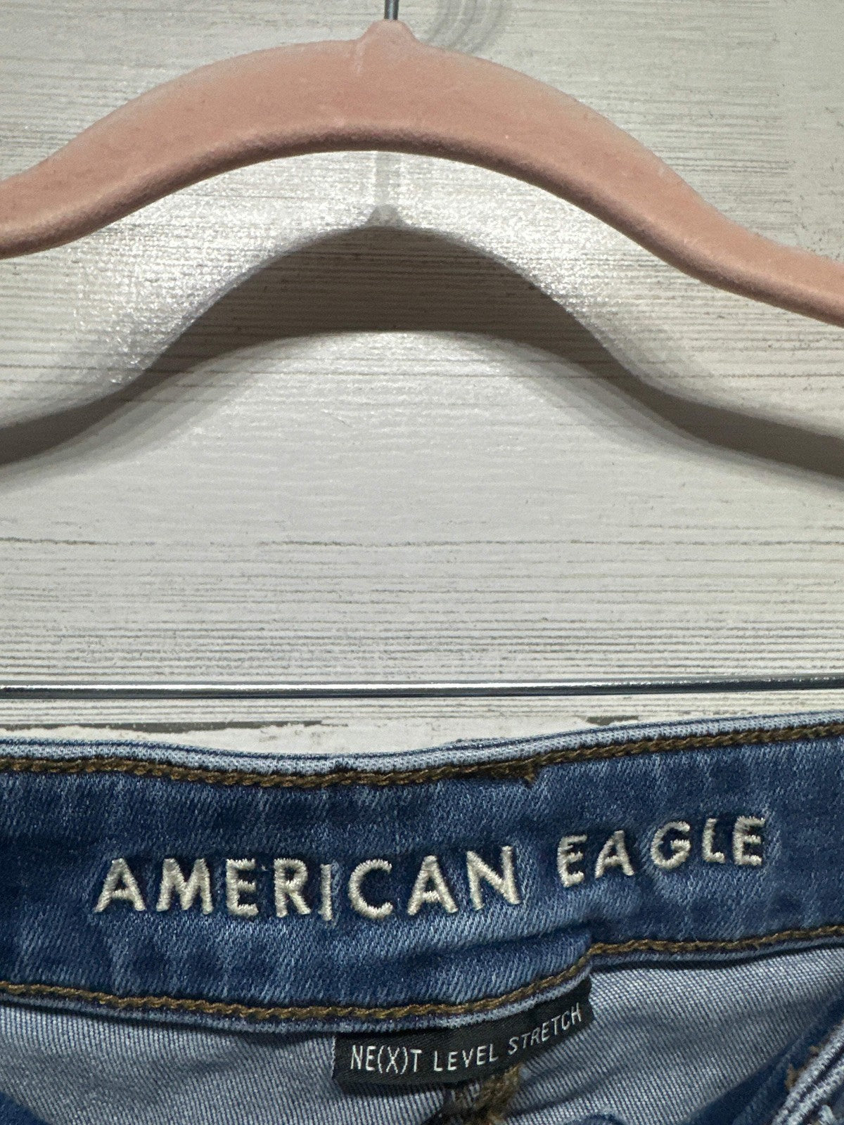 American Eagle Hi-Rise Jegging Women 00 Short Blue Next Level Stretch EUC1