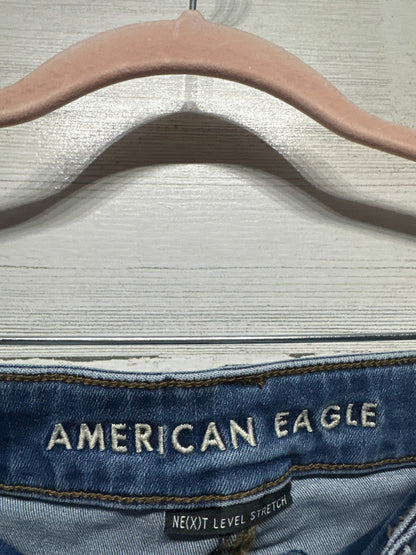 American Eagle Hi-Rise Jegging Women 00 Short Blue Next Level Stretch EUC1