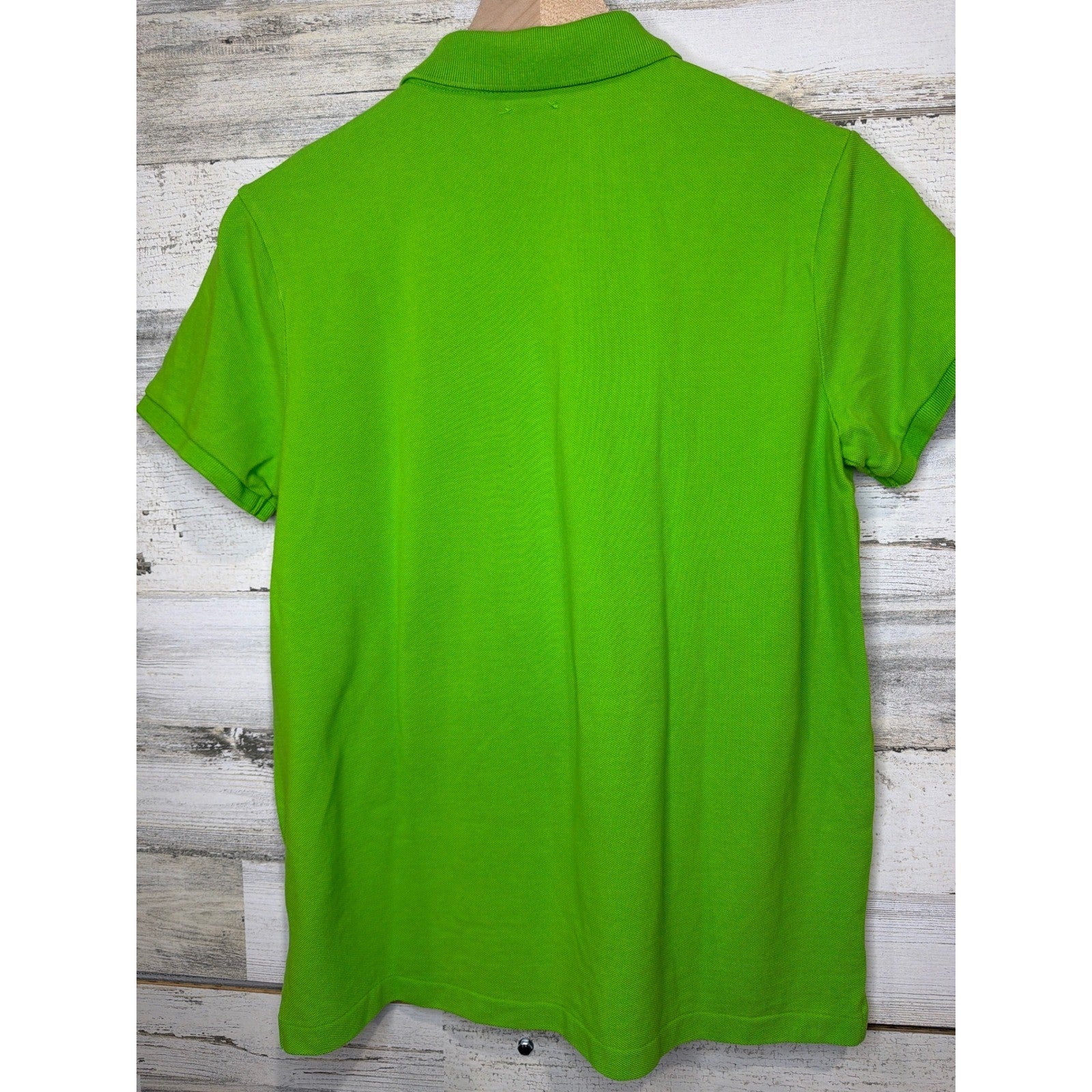 Polo Ralph Lauren Polo Shirt Mens L Green Classic Fit Pony Logo Preppy EUC5