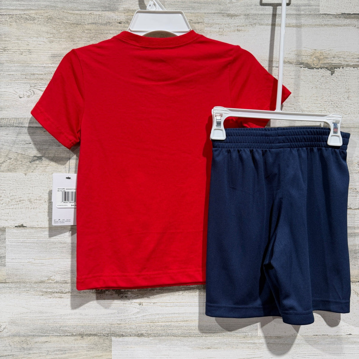 Nike 2-Piece Set Boys Size 6 Red Navy Just Do It Graphic Mesh Shorts NWT6