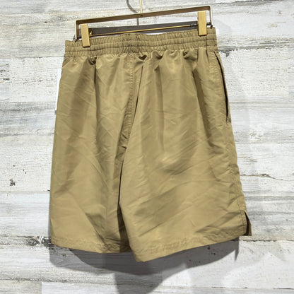 Nike Swim Trunks Men Small Tan Embroidered Swoosh NWT3
