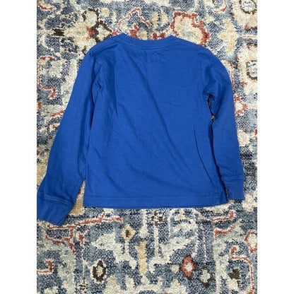 Carhartt Long Sleeve Pocket T-Shirt Boys 3T Blue Tool Graphic EUC4