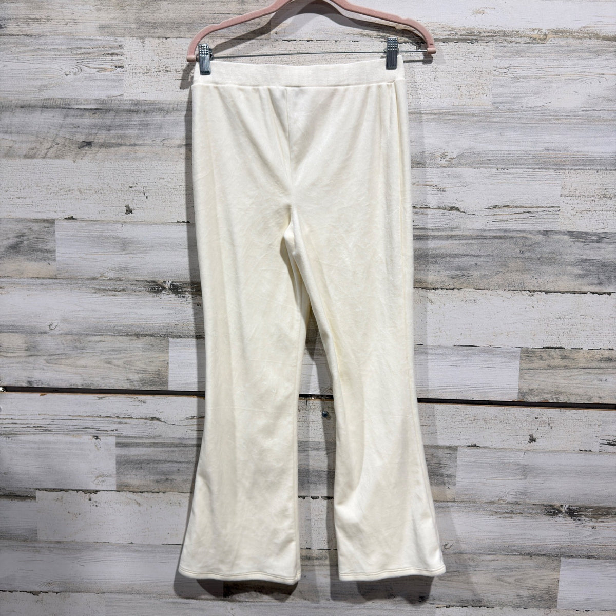 i.n. girl Flare Pants Girls XL 16 Cream Velour Soft Girl EUC2