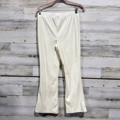 i.n. girl Flare Pants Girls XL 16 Cream Velour Soft Girl EUC2