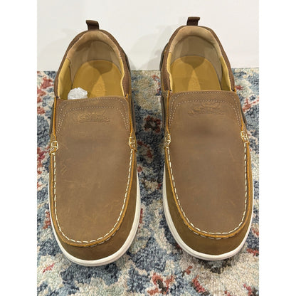 Worldwide Sportsman Bluewater Shoes Men 12 Brown Slip On Nautical1