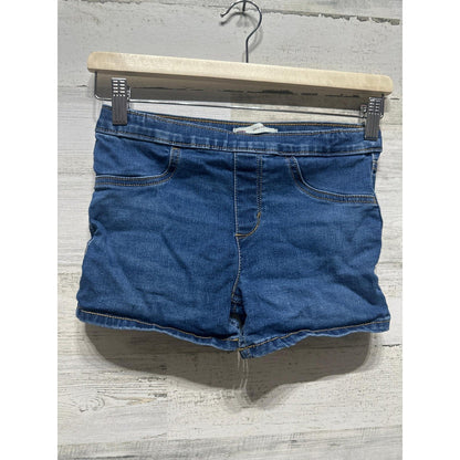 Levi's Pull On Denim Shorts Girls 12 Blue Medium Wash Elastic Waist0
