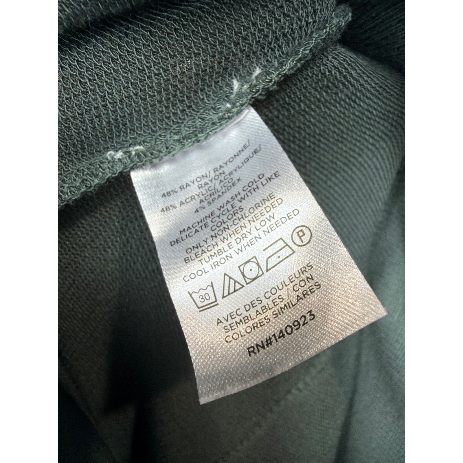 Lou & Grey Wide Leg Pants Women Large Green Signature Soft Loungewear EUC4