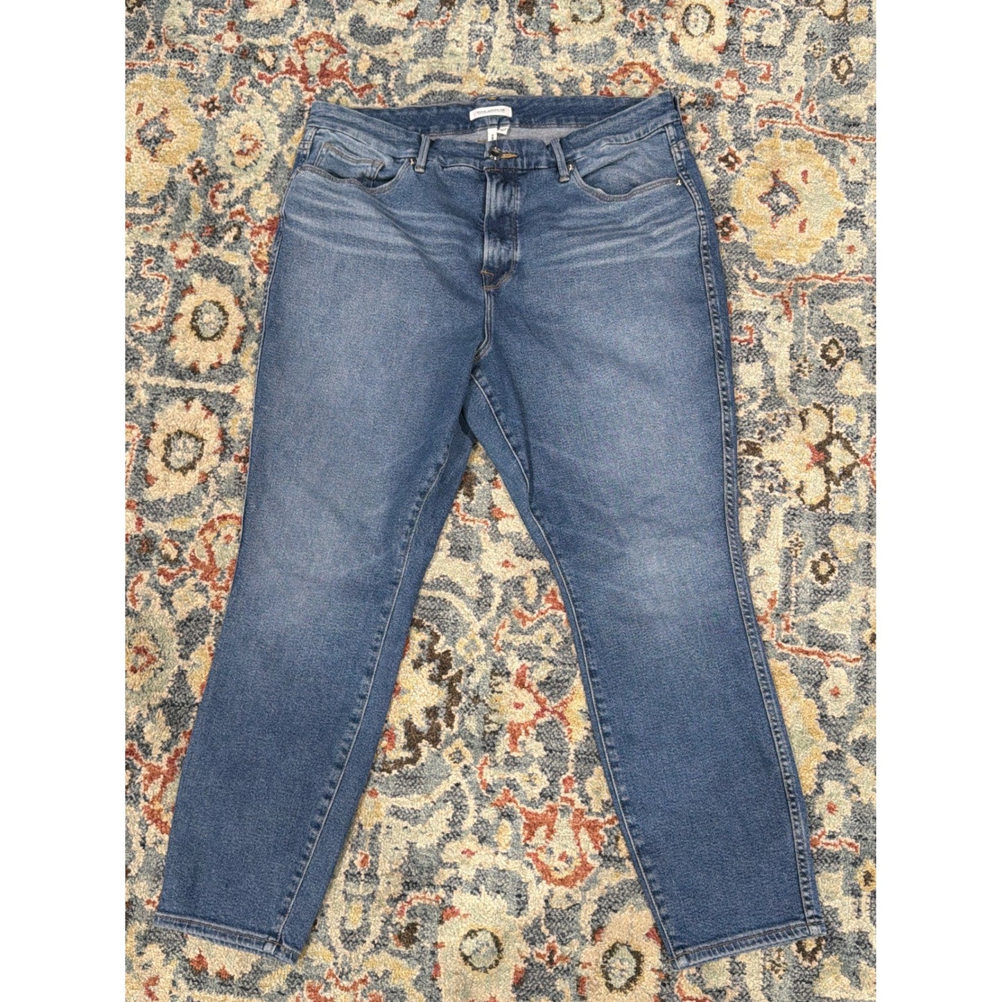Good American Good Curve Jeans Women 18 Blue High Rise EUC1