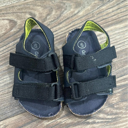 Cat and Jack Sandals Boys Size 6 Toddler Navy Blue Hook and Loop Strappy2
