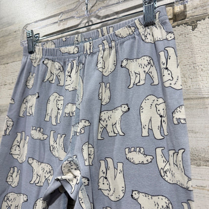 Hanna Andersson Polar Bear Pajama Pants Women Small Blue Cotton Winter Flawed*1