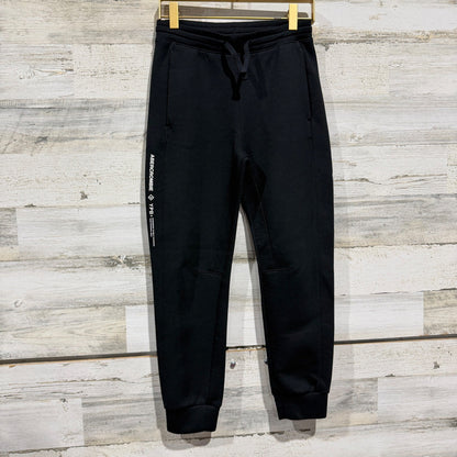 Abercrombie YPB Performance Joggers Boys 9/10 Black Pants Fall Winter Sporty EUC0