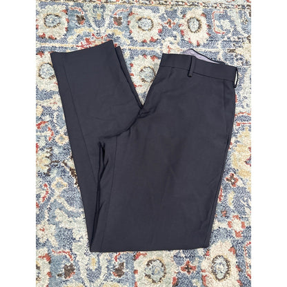 Haggar Dress Pants Men 30x30 Slim Fit Flat Front Trousers EUC5