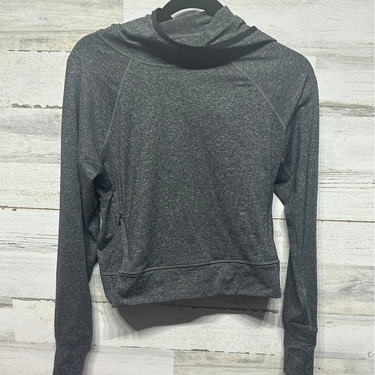 Old Navy Hoodie Women Small Grey Cropped Activewear Athleisure EUC0