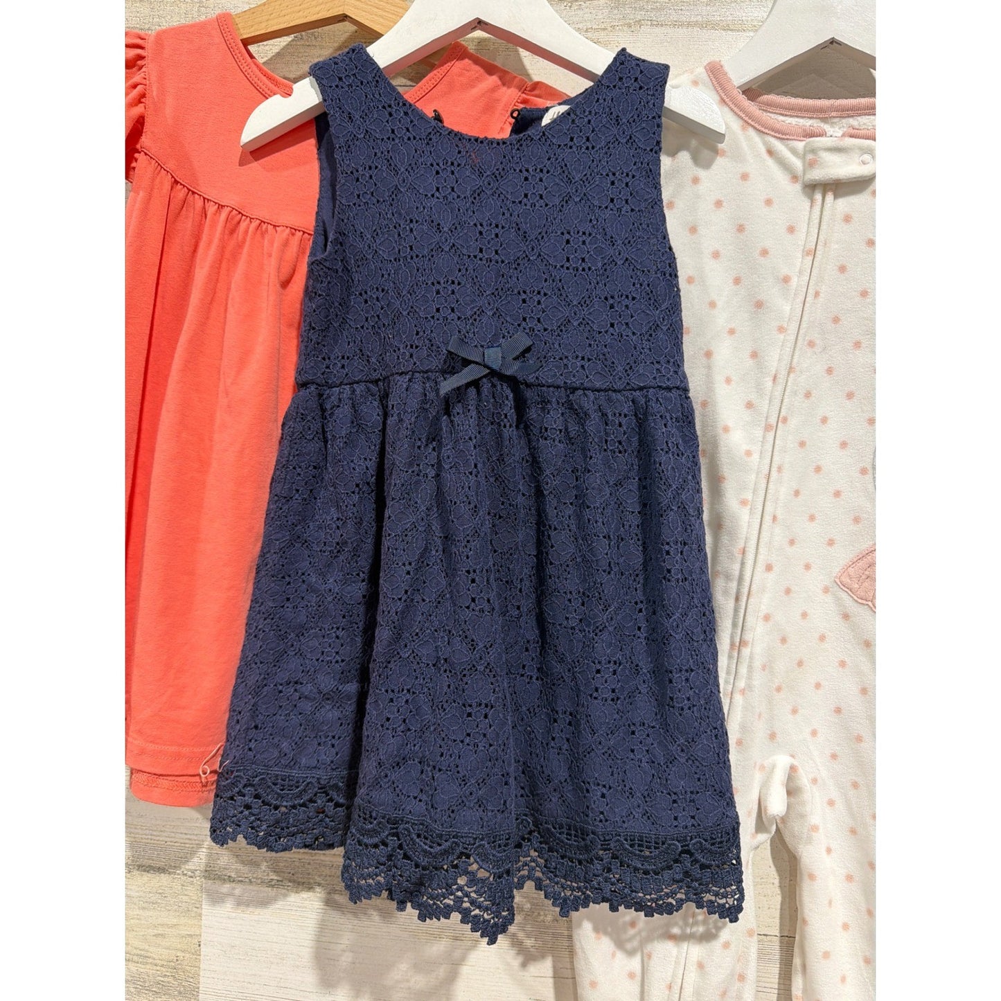 Carter's H&M Isaac Mizrahi Dress Tunic Sleeper Bundle Girls 2T Floral Lace EUC3