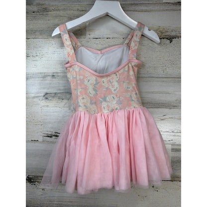 Mirella Skirted Leotard Girls 4-6 Pink Floral Tutu Balletcore Dance2