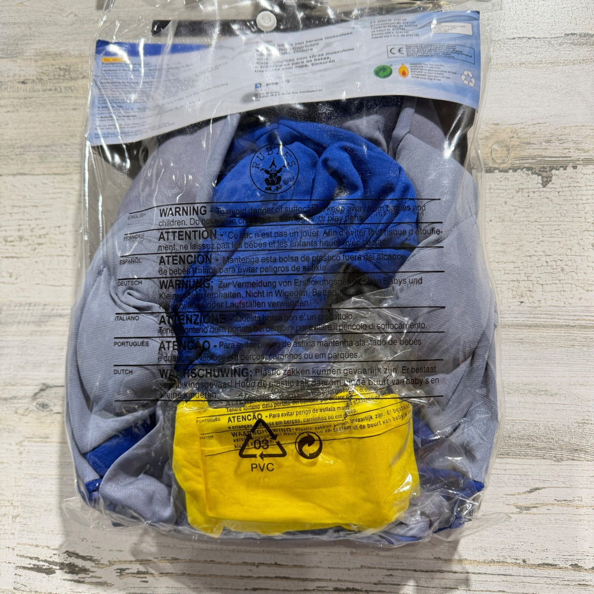 Batman Costume Toddler Boys 2-4 Blue Muscle Chest Superhero Halloween NWT7