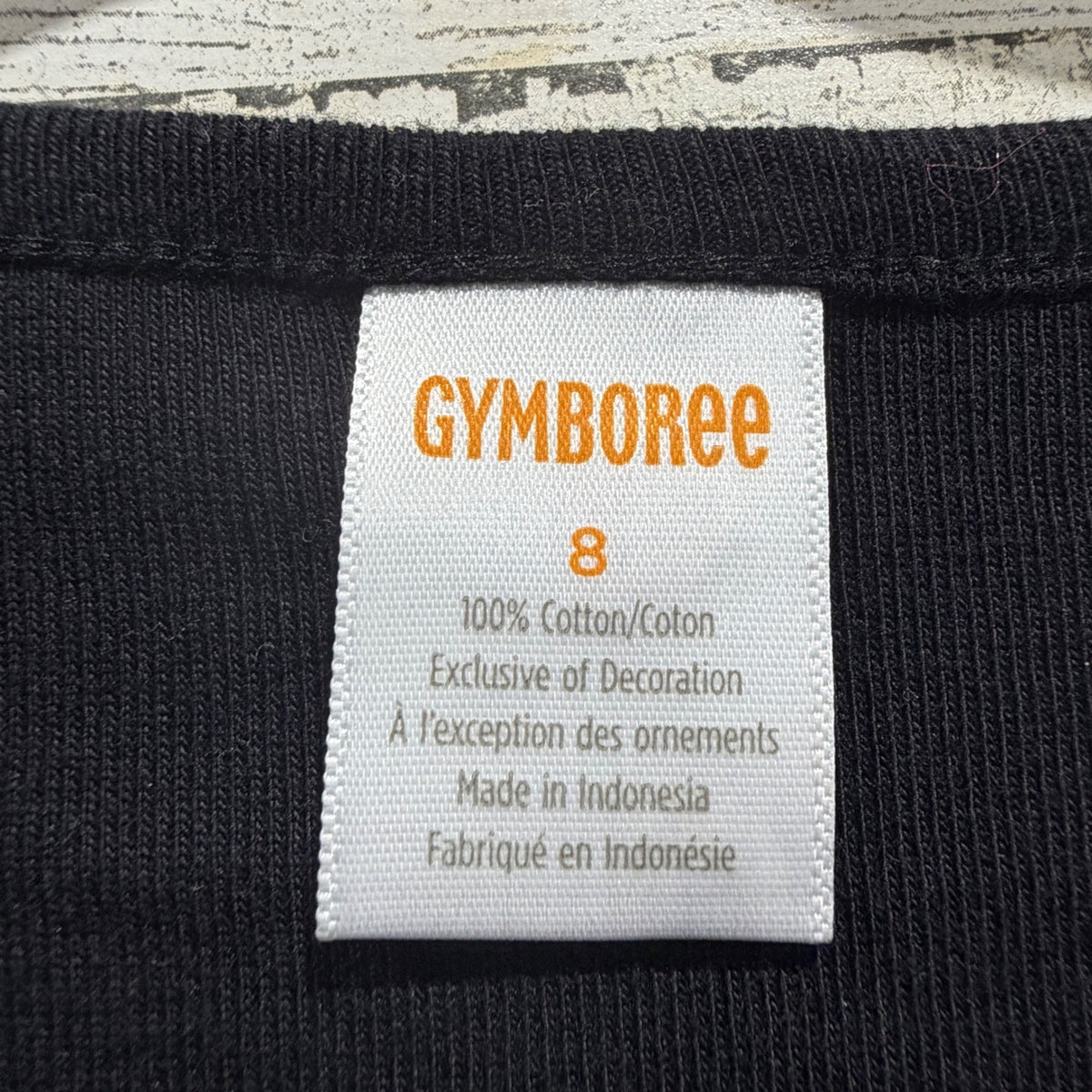 Gymboree Perfume & Pearls Top Girls 8 Black 100% Cotton Preppy Chic2