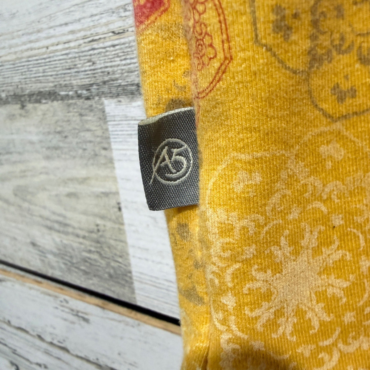 The North Face A5 Series Cami Tank Top Women XL Yellow Cotton Mandala Boho  GUC*5