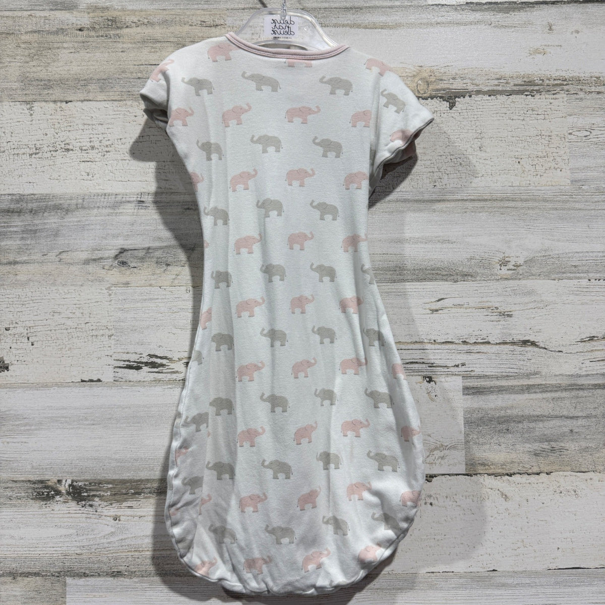 Amazing Baby Swaddle Sack Girls 3-6M Pink Elephant Transitional *Flawed5