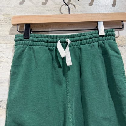 Hanna Andersson Jogger Sweatpants Boys 8 Green Cotton Basic EUC1
