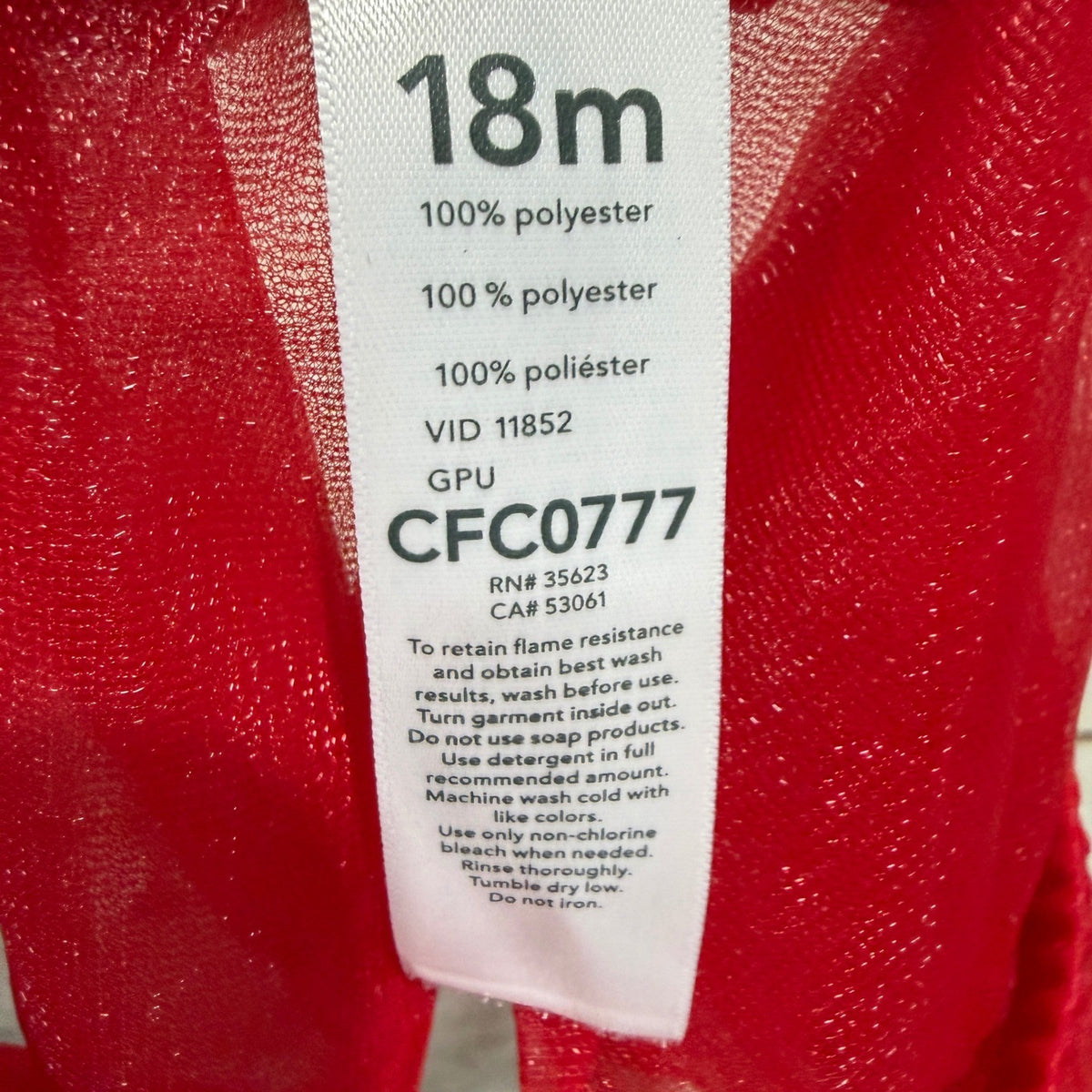 Carter's Just One You 3pc Outfit Set Girls 18M Red White Ballerina Tulle Holiday7