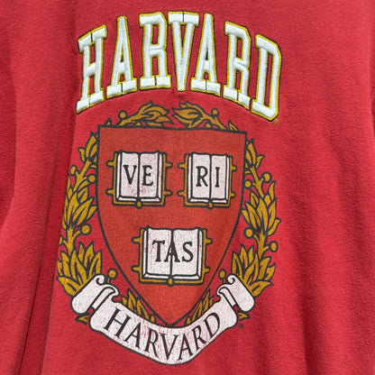 Harvard University Sweatshirt Kids Size 12 Red Cotton Poly Collegiate Flawed*1