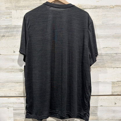Athletic Works Poly Jersey Tee Men 2XL Black Stripe Active Sporty NWT4
