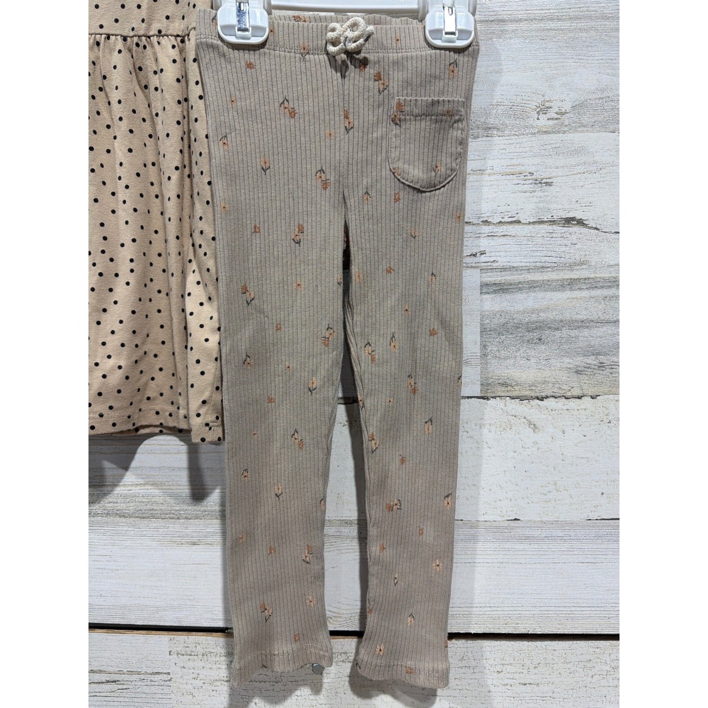 Zara Rabbit & Bear Girls 3T Bundle Grey Orange Cream Floral Boho EUC5