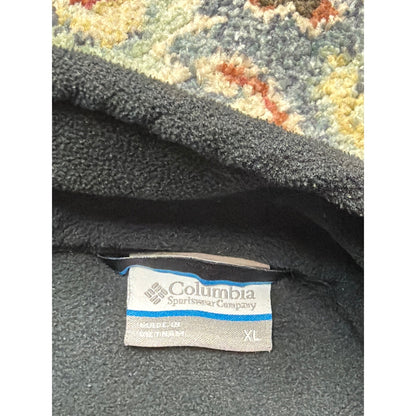 Columbia Fleece Jacket Men XL Black Grey Colorblock Full Zip3
