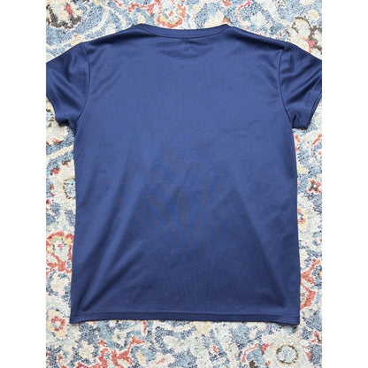 Nike T-Shirt Women L Navy Blue Yankees MLB Performance NikeFIT NY New York EUC2