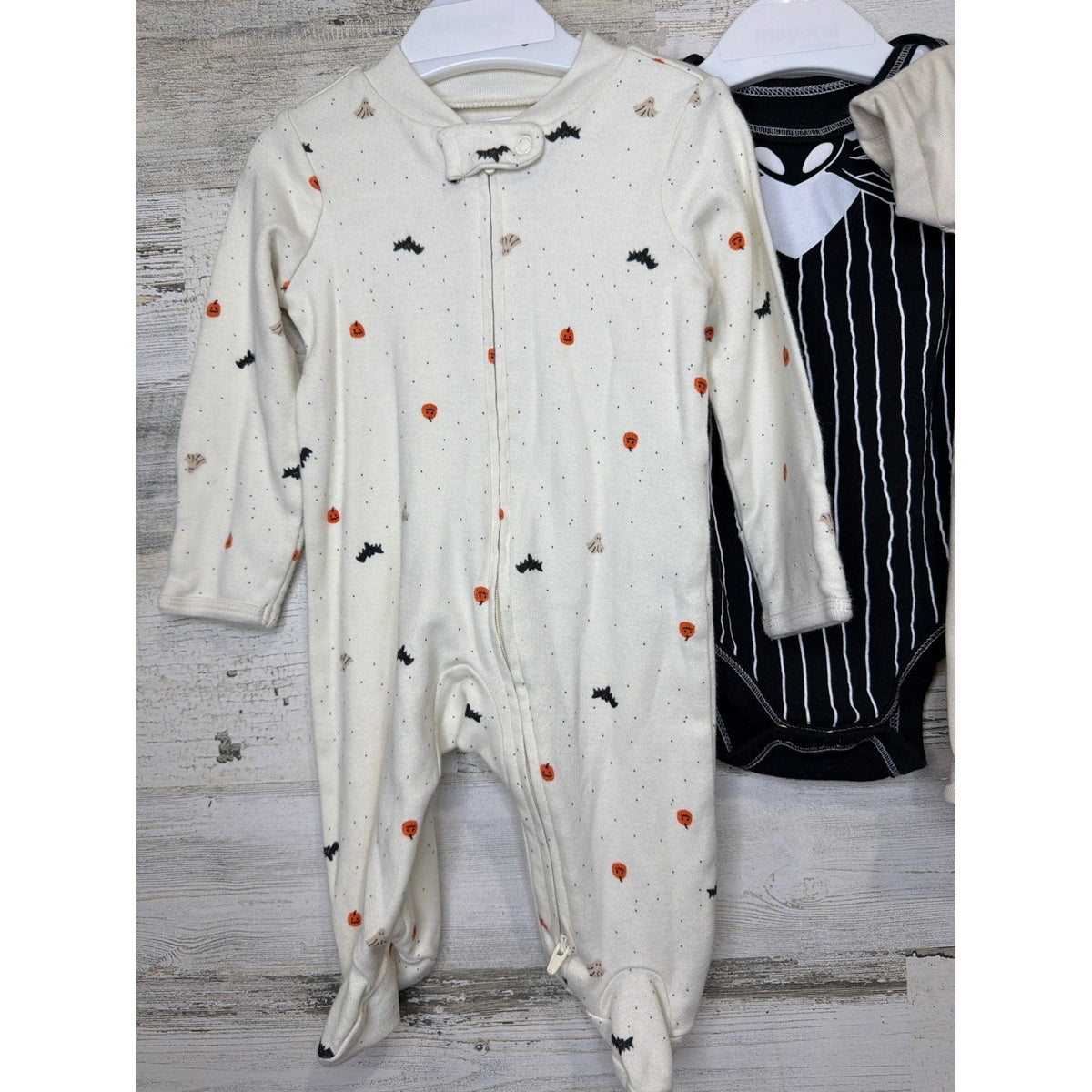 Carter's Disney Cat & Jack Baby 0-6M Halloween Bundle Jack Skellington EUC3