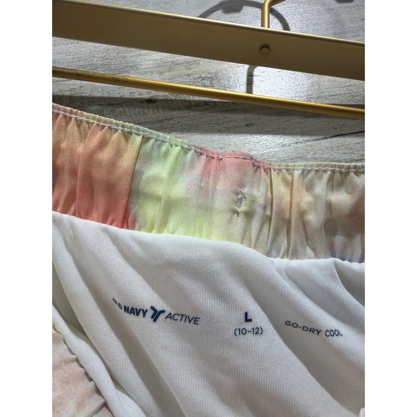 Old Navy Art Class Shorts Skirt Girls 10/12 Yellow Floral Active Skater EUC6