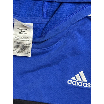 Adidas Hoodie Bundle Boys 14/16 Black Blue Marble Drip 3-Stripe1