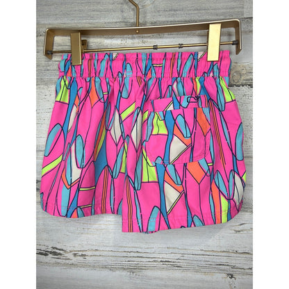 Vineyard Vines Swim Trunks Boys Small Pink Surfboard Performance Preppy1