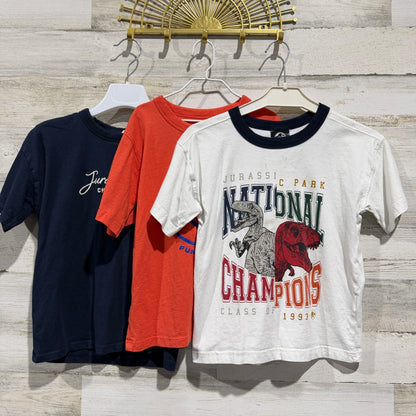 Cotton On Kids Graphic T-Shirt Bundle Boys 7 Multi Jurassic Park Flawed*0