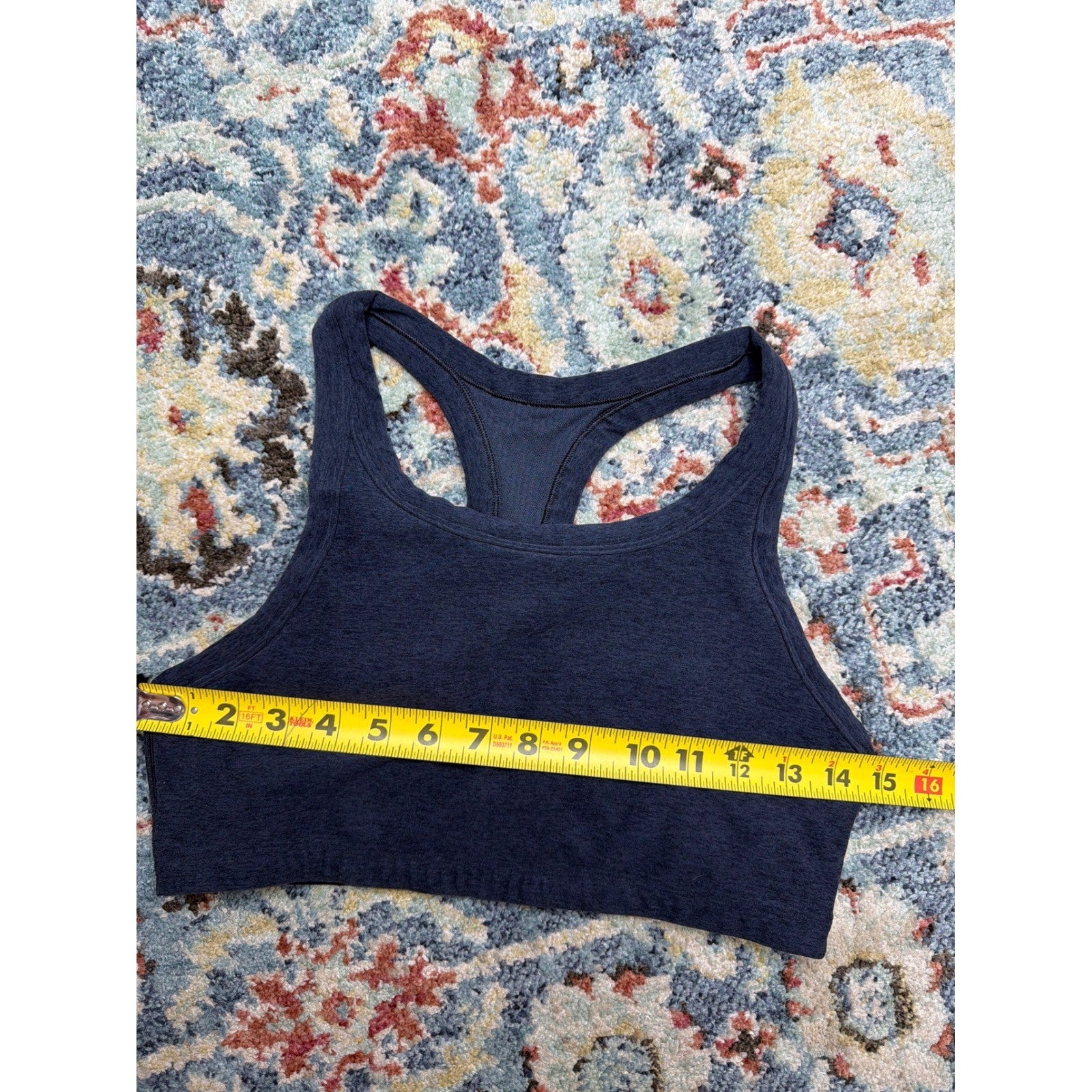 Vuori Yosemite Sports Bra Women S Charcoal Heather High Neck Racerback EUC3